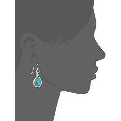 Barse Silhouette Sterling Silver Turquoise-Drop Earrings