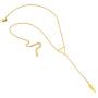 West Coast Jewelry | ELYA Polished Triangle Stainless Steel Pendant Necklace