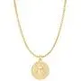18k Gold Lion Head Pendant Necklace Womens Personalized Charm Necklace, Punk Jewelry