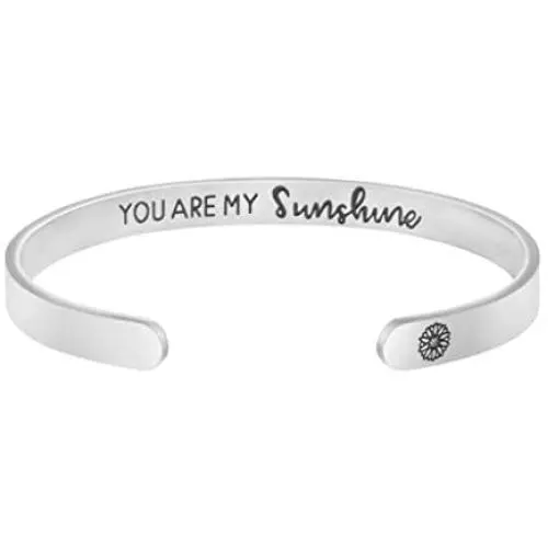 Joycuff Inspirational Bracelets for Women Mom Personalized Gift for Her Engraved Mantra Cuff Bangle Crown Birthday Jewelry Joycuff Inspirational Bracelets for Women Mom Personalized Gift for Her Engraved Mantra Cuff Bangle Crown Birthday Jewelry