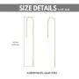 14K Solid Gold Thread Earrings for Women, Real Yellow Gold Dangle Drop Earrings Gold Chain Ear Line Jewelry Gift for Girls, 6cm/8cm/10cm/12cm 14K Solid Gold Thread Earrings for Women, Real Yellow Gold Dangle Drop Earrings Gold Chain Ear Line Jewelry Gift for Girls, 6cm/8cm/10cm/12cm