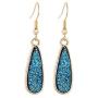 12 pairs Fashion Lightweight Oval Drop Earrings Bohemian & Tears Shape Crystal Pendant Earrings Casual Home Party Style Dangle Earrings for Women Girls Birthday Valentines Day Jewelry Gifts