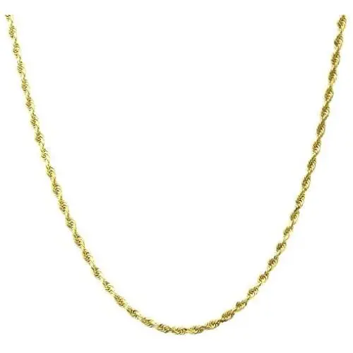 10K Gold 1.8MM Diamond Cut Rope Chain Necklace Unisex Sizes 16''-30'' 10K Gold 1.8MM Diamond Cut Rope Chain Necklace Unisex Sizes 16''-30''