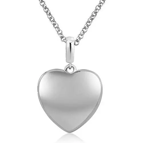 Jesse Ortega Photo Necklace Mama Bear I Love You to The Moon and Back Custom Personalized Picture Locket 925 Sterling Silver Pendant Mother Child