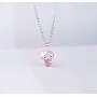 Hello Kitty Necklace,UUONLY Kitty Cat Necklace-Pink Cat Pendant Necklace Silver Plated Cute Cat Pendant Necklace for Women, Birthday Gift for Hello Kitty Fans, 17.71 ''