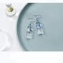 Cute Water Bottle Pendant 925 Sterling Silver Dangle Hook Earrings for Women Girls Funny Aesthetic Acrylic Stud Earring Hypoallergenic Personalized Jewelry Birthday Party Gift for Friends