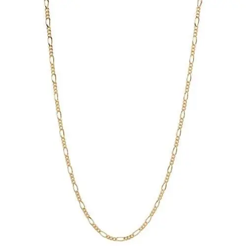 The Bling Factory 2mm 24k Yellow Gold Plated Flat Figaro Chain Necklace The Bling Factory 2mm 24k Yellow Gold Plated Flat Figaro Chain Necklace