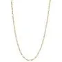 The Bling Factory 2mm 24k Yellow Gold Plated Flat Figaro Chain Necklace The Bling Factory 2mm 24k Yellow Gold Plated Flat Figaro Chain Necklace