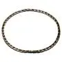 Rockyu Stainless Steel Mens Magnetic Necklace for Pain Relief Black Gold Inflammation Reduction for Neck Arthritis Migraine Headaches Shoulders and Back