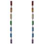 Nicole Miller New York Baguette Linear Earrings Rainbow