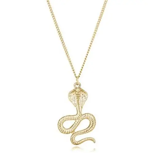 MYANAIL Gold Silver Snake Pendant Necklace Personality Animal Viper Jewelry Cobra Necklace for Women MYANAIL Gold Silver Snake Pendant Necklace Personality Animal Viper Jewelry Cobra Necklace for Women