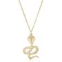 MYANAIL Gold Silver Snake Pendant Necklace Personality Animal Viper Jewelry Cobra Necklace for Women