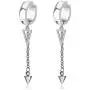 Fusamk Punk Rock Stainless Steel Triangle Ear Clip Earrings Spike Long Chain Dangle Earrings Fusamk Punk Rock Stainless Steel Triangle Ear Clip Earrings Spike Long Chain Dangle Earrings