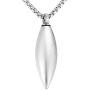 XIUDA Urn Necklace for Ashes Cremation Jewelry Memorial Necklace for Ashes Keepsake Pendant Gift for Men