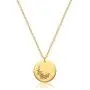 Mevecco Birth Flower Necklace 18k Gold Engraved Custom Floral Pendant Necklaces Dainty Birth Month Flower Disc Charm Hand Stamped Flower Disk Necklace Personalized Jewelry Birthday Gift for Her Mevecco Birth Flower Necklace 18k Gold Engraved Custom Floral Pendant Necklaces Dainty Birth Month Flower Disc Charm Hand Stamped Flower Disk Necklace Personalized Jewelry Birthday Gift for Her