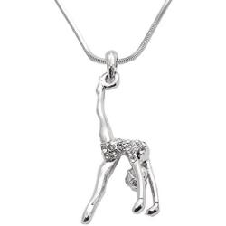 Spinningdaisy Silver Plated Gymnastic Necklace