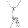 Spinningdaisy Silver Plated Gymnastic Necklace