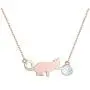 PRAYMOS Cat Necklace 925 Sterling Silver Synthetic Opal Necklace Cat Gifts for Cat Lovers