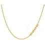 BEBEWO 14K Yellow Gold 1mm, 1.35mm Cable Chain Necklace for Women, Solid Gold Spring Clasp O Cable Chain Necklace 16inch-24inch