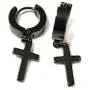 Punk Stainless Steel Cross Dangle Hoop Earrings Set Classic Hypoallergenic Ear Piercing Cross Hanging Dangle Drop Earrings for Men Women Party Gifts Jewelry