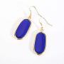 BaubleStar Natural Crystal Healing Stone Drop Dangle Earrings for Women Girls