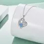 ONEFINITY Sister Necklaces 925 Sterling Silver Always My Sister Forever My Friend Necklace for Women Sister Love Heart Pendant Gift Jewelry