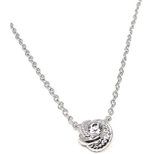 Kate Spade New York Infinity & Beyond Knot Silver Plated Charm Pendant Necklace