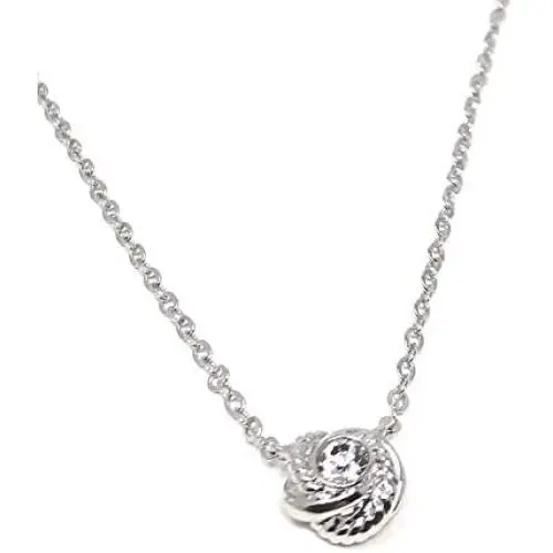Kate Spade New York Infinity & Beyond Knot Silver Plated Charm Pendant Necklace