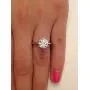 espere 3 Ct CZ Solitaire Engagement Ring Sterling Silver White Gold Plated