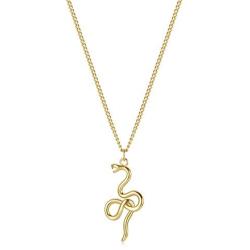 Fettero Animal Necklaces for Women Gold Butterfly Bird Cat Elephant Snake Bull Pendant Dainty Chain 14K Gold Plated Minimalist Simple Cute Jewelry Gift