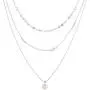 Multilayered Chain Necklace –Women’s Multi-Stand Bohemia Sequins Disc Choker Chain Gold Silver Triple Layered Minimalist Pearl Pendant Necklace Jewelry Multilayered Chain Necklace –Women’s Multi-Stand Bohemia Sequins Disc Choker Chain Gold Silver Triple Layered Minimalist Pearl Pendant Necklace Jewelry
