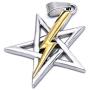 Gungneer Inverted Star Necklace Satanic Pendant Stainless Steel Charm Chain Evil Symbol Strength Jewelry Men Women