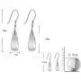 Elegant Teardrop 925 Sterling Silver Platinum Plated Cat Eye Opal Stone Dangle Drop Earrings For Women Fashion Jewelry