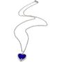 2 Pcs Temperature Sensing Color Changing Heart Locket Mood Pendant Necklace & Ring Colorful Transfer Womens Fashion Pendant Necklaces Stainless Steel Jewelry as Birthday for Women Girls