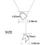JZMSJF 925 Sterling Silver Lucky Horse Stirrup Y Chain Lariat Necklace Horse Gift Jewelry for Women Girls