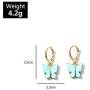 5 Pairs Butterfly Earrings Acrylic Gold Colored Drop Earrings Sweet Colorful Animal Butterfly Stud Earrings Boho Delicate Insect Dangle Earrings Party Jewelry for Women Girl
