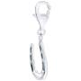 AFFY Jewelry Multi Color Enamel Horseshoe Charm Pendant Necklace in 925 Sterling Silver