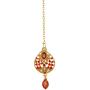 Bindhani Indian Jewellery Bridal Bridemaids Wedding Kundan Choker Gold Plated Bollywood Necklace Earrings Tikka Jewelry Set for Women