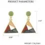 SaunterWay Fashion Triangle Dangle Earrings Multicolor Enamel Geometric Earrings Triangle Statement Earrings Jewelry Gift for women girls SaunterWay Fashion Triangle Dangle Earrings Multicolor Enamel Geometric Earrings Triangle Statement Earrings Jewelry Gift for women girls