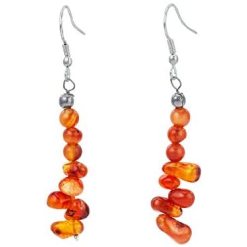 Mystic Self Drop Dangle Earrings – Semi Precious Crystal Healing Gemstone Beaded Handmade Fashion Jewelry Gift for Women and Girls