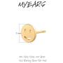 MYEARS Women Stud Earrings Gold Pyramid Diamond-shape Palm Leaf Bird Swallow Unicorn Smile Face Minimalist 14K Gold Filled Tiny Boho Beach Simple Delicate Handmade Hypoallergenic Jewelry Gift