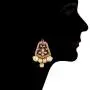 Aheli Fancy Indian Wedding Wear Enamel Necklace Earrings Set Ethnic Traditional Fashion Jewelry for Women