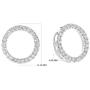 La Joya 1/6-1/2 Carat Total Weight (ctw) Lab Grown Diamond Circle of Love Necklace Collection - White Rhodium Plated .925 Sterling Silver With Adjustable Chain - GH Color SI Clarity