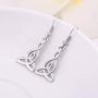VASSAGO Nordic Irish Viking Celtic Trinity Triquetra Knot Heart Drop Earring for Women Girls VASSAGO Nordic Irish Viking Celtic Trinity Triquetra Knot Heart Drop Earring for Women Girls