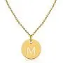 GD GOOD.designs - Golden letter necklace for women with round pendant (40 + 5cm) initial jewelry for ladies GD GOOD.designs - Golden letter necklace for women with round pendant (40 + 5cm) initial jewelry for ladies