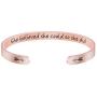 Joycuff Rose Gold Inspirational Cuff Bracelets for Women Motivational Encouragement Birthday Gifts for Mantra Jewelry Funny Stainless Steel Bangle for Her