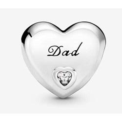 Romántico Amor Fit Pandora Bracelet Womens Daughter/Sister/Best Friend BFF/Granddaughter/Dad/Thank You/Nana Heart Love Silver Charms