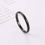 Modyle 2mm Thin Rings Female Jewelry Black Silver Color Rose Gold Color Stainless Steel Elegant Party Tail Ring for Woman