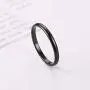 Modyle 2mm Thin Rings Female Jewelry Black Silver Color Rose Gold Color Stainless Steel Elegant Party Tail Ring for Woman