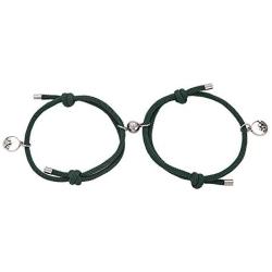 MRSXXNTY Magnetic Couples Bracelets Set Mutual Attraction Relationship Matching Bracelets for Couples Friendship Vows of Eternal Love Jewelry Gift